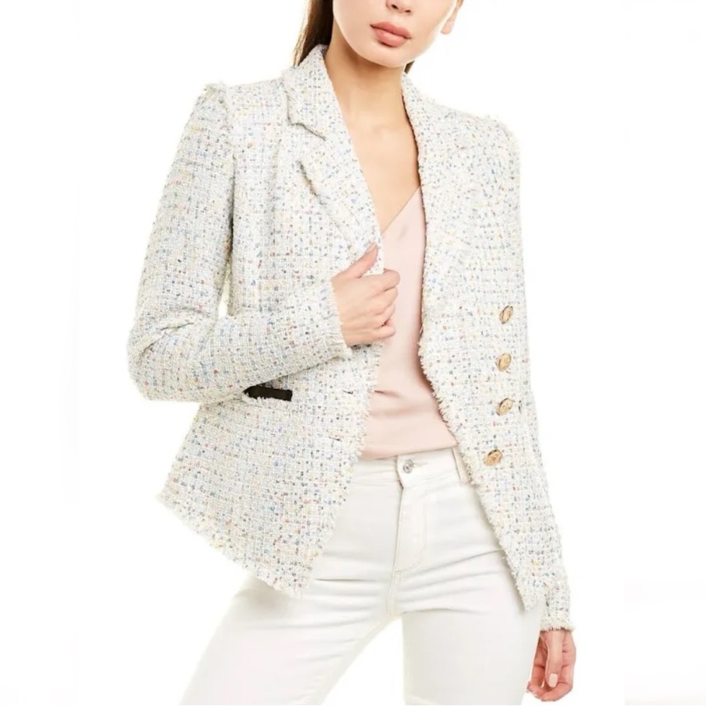 Walter Baker Fanta Jacket in White Tweed - NWT